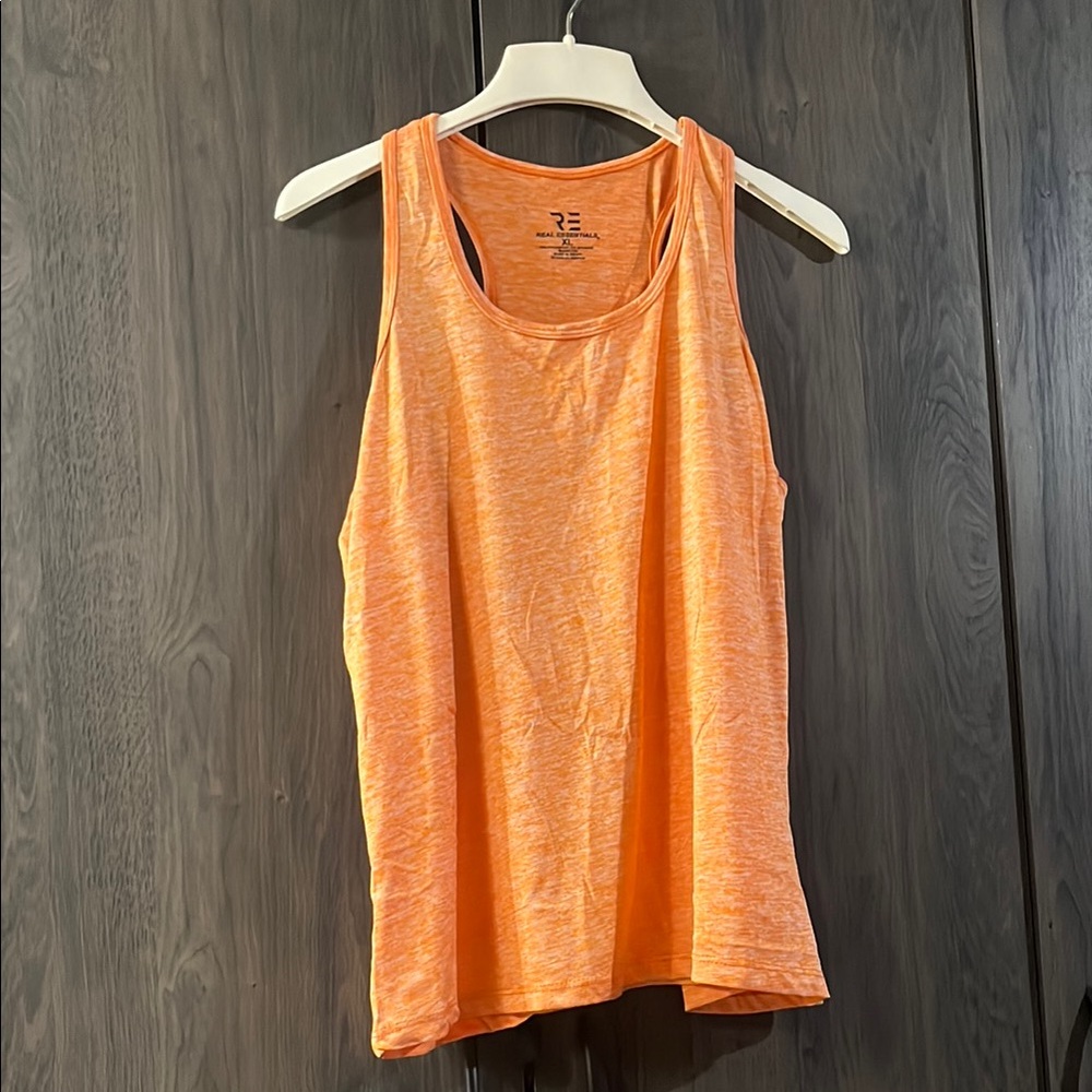 Orange Real Essentials Workout Tank Top Size XL